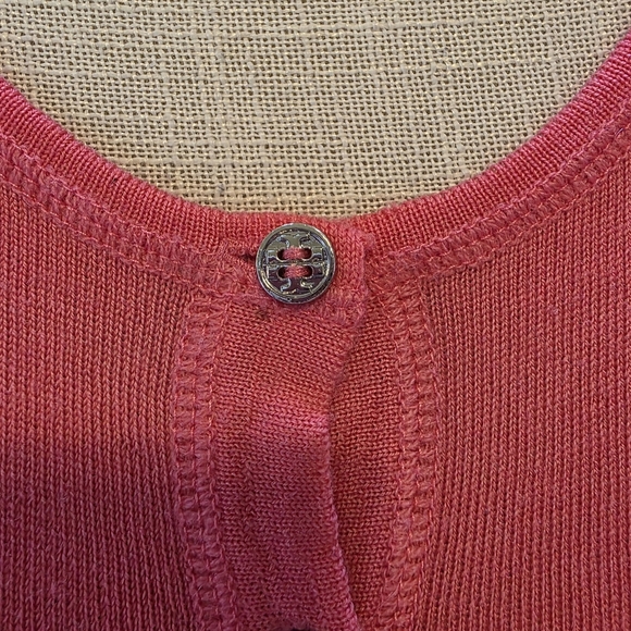 Tory Burch Bright Pink Cardigan Sweater 1339 - Picture 2 of 5
